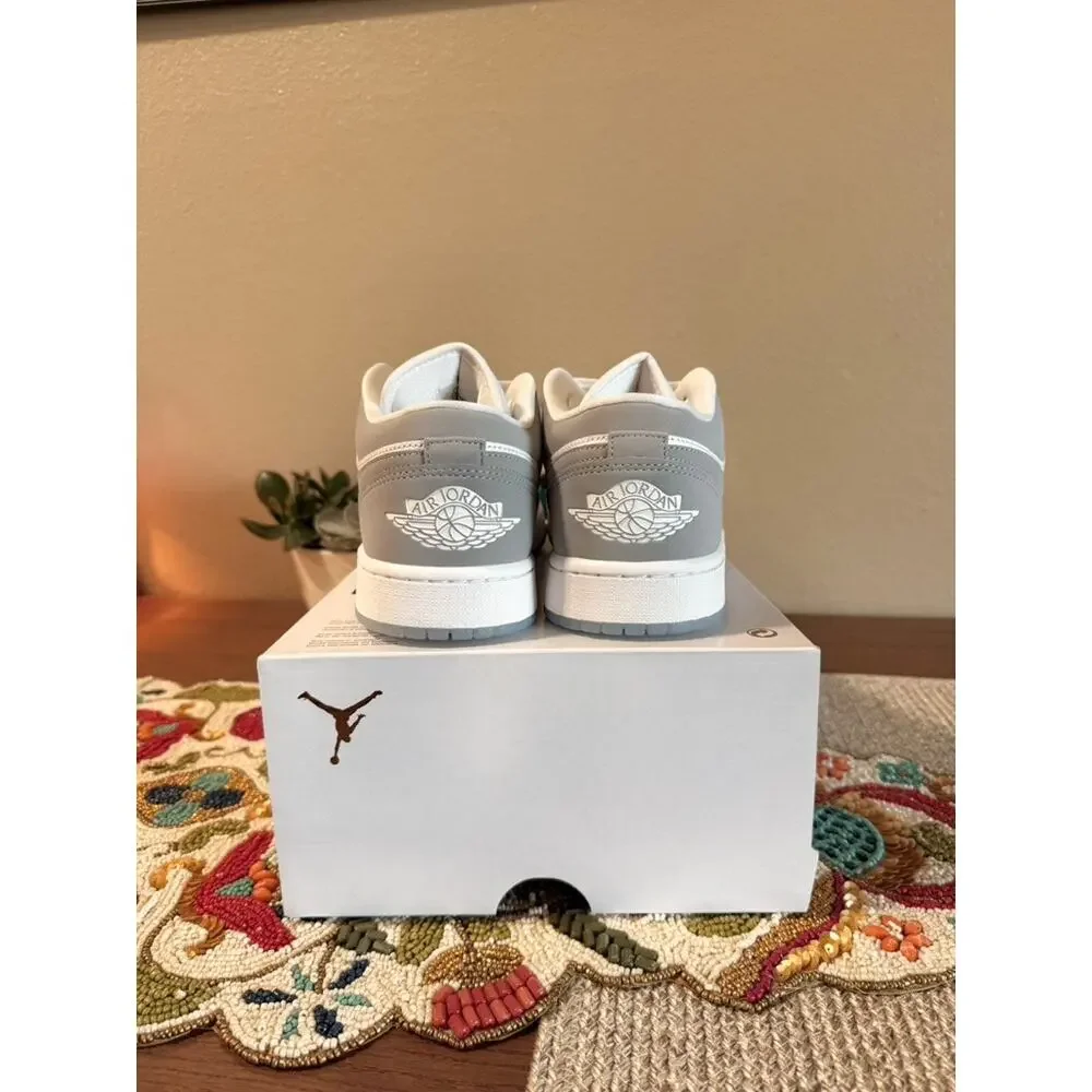 Jordan 1 Low White Wolf Grey Aluminum Fog Particle Cool Iron Summit DC0774 105